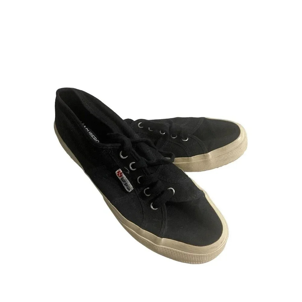 Superga 2750 Cotu Classic Sneakers. Black. Women’s Size 10 Men’s Size 8.5